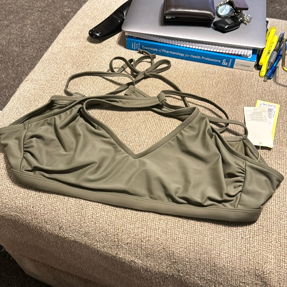 all in motion swim top